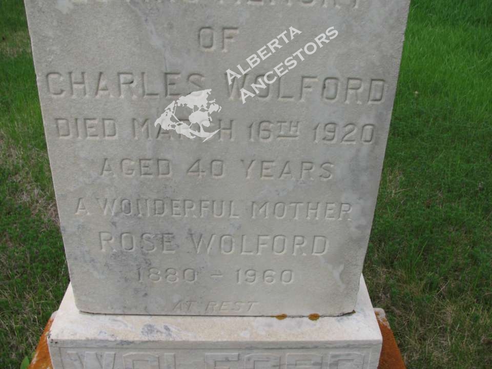 Charles Wolford 1880 1920 Discover Alberta Ancestors